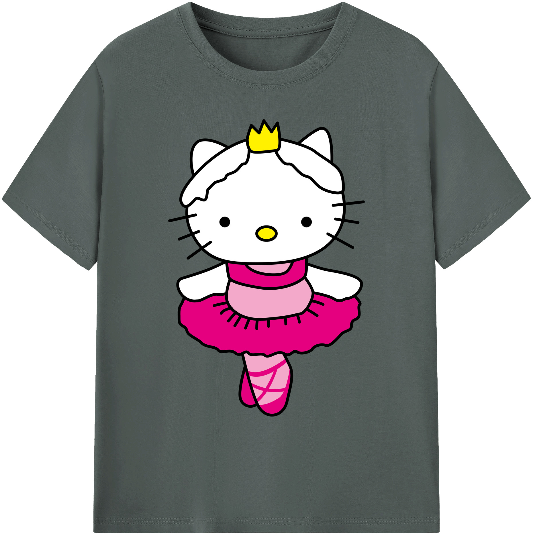 （画像用） Hello Kitty ハローキティ 綿100％ メンズ半袖Tシャツ｜肌触りやわらか＆通気性